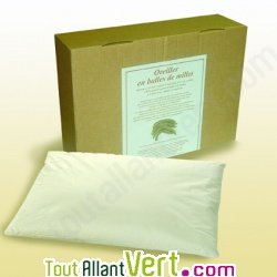 Oreiller en balles de millet bio, 40 x 60 cm